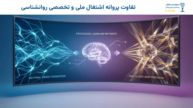 تفاوت پروانه اشتغال ملی و تخصصی روانشناسی